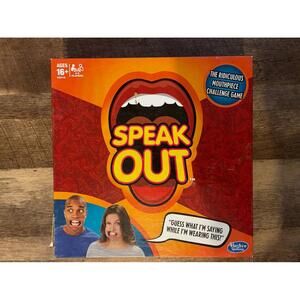 Speak Out Board Game Hasbro 2018 Mouthpiece Challenge Party Game Ages 16+ New
